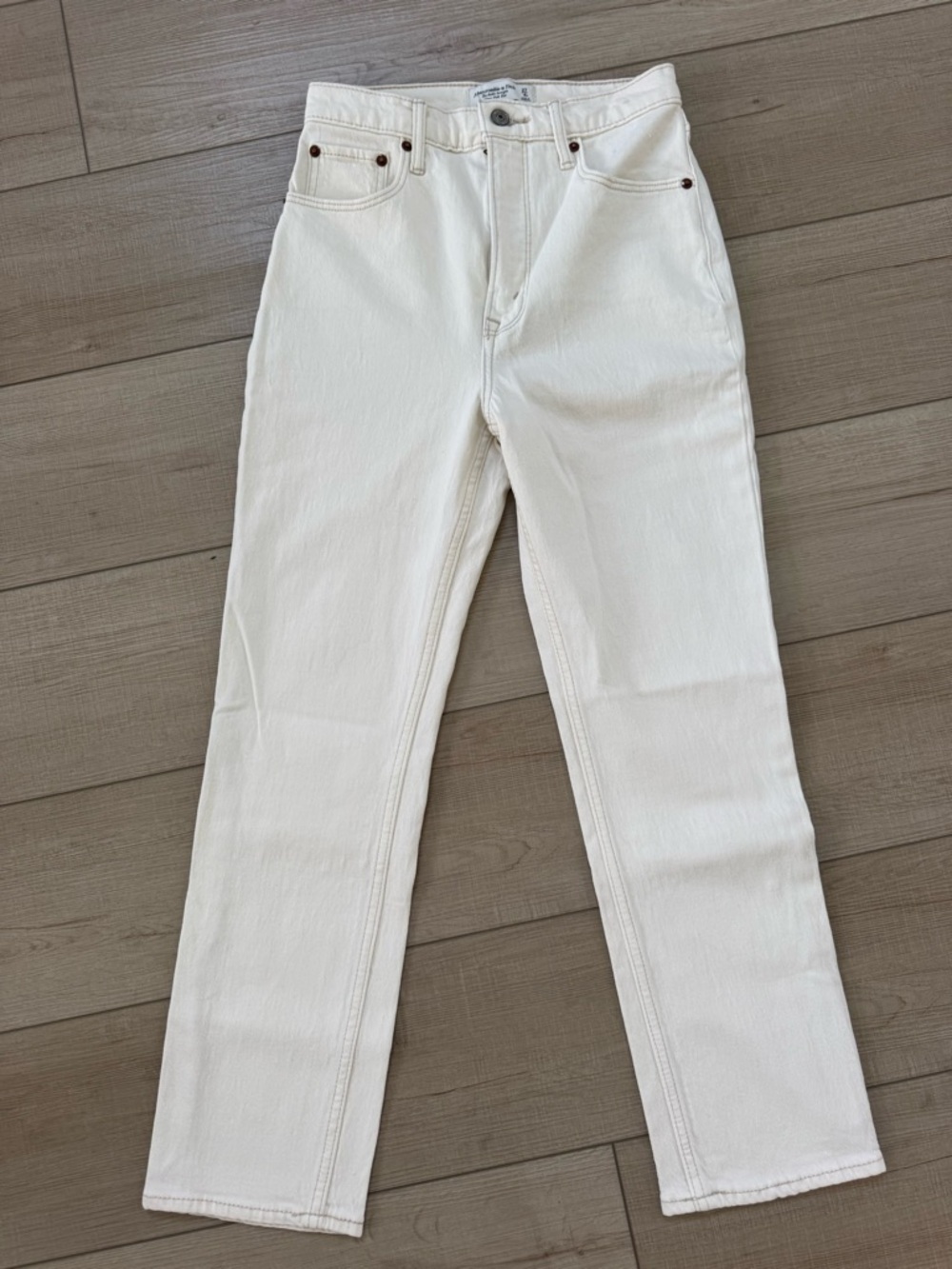 Abercrombie & Fitch ankle straight high rise jeans size 27